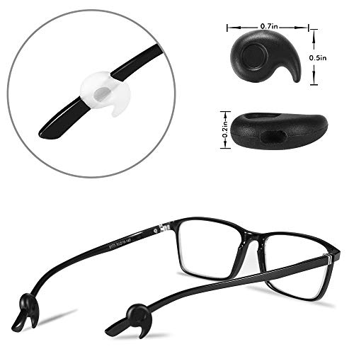 16 Pairs Eyeglasses Retainers Premium Silicone AntiSlip Eyeglass