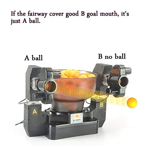 Dual Head Automatic Table Tennis Robot Ping Pong Ball Machine Ping Pong Robots Table Tennis Ball Machine for Training Exercise 36W 100V-240V 4-40 m/s (US Stock)