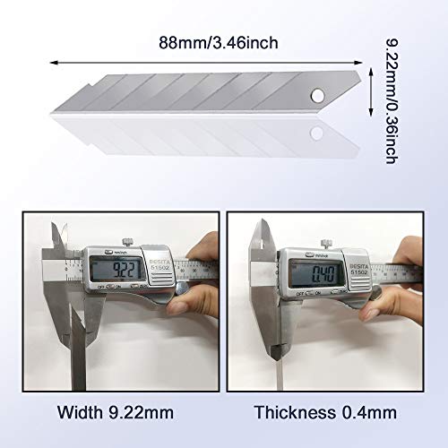 Utility Knife - Graphic Knife Craft Knife Film Knife with 30 Degree Retractable Blades for Office,Home, Arts, Crafts,Cartons, Cardboard - Thumbnail 2