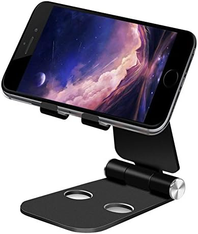 Foldable Phone Tablet Stand,Noyazu Multi Angle Portable Dual Folding Cell Phone Holder Universal Stand for 4-10 Inch Kindle Fire Paperwhite iPad 2017 Pro 9.7, 10.5, Air mini 2 3 4,Nintendo Switch