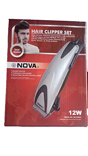 nova hair clipper set 12w