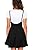 YOINS Women's Suspender Skirts Basic High Waist Versatile Flared Skater Skirt