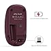 Jelly Comb 2.4G Slim Wireless Mouse with Nano Receiver, Less Noise, Portable Mobile Optical Mice for Notebook, PC, Laptop, Computer MS001 (Wine Red)
