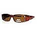 SA106 Womens Rhinestone Rectangular Polarized Fit Over Glasses Sunglasses Tortoise Black Tortois Brown