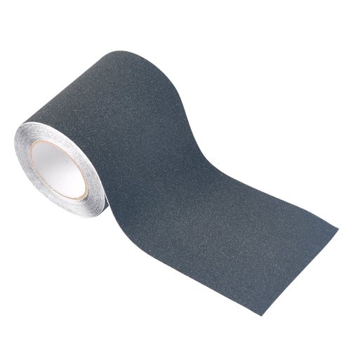 Step Grip Safety Tape Hug Flight 6"x30 Black Roll Abrasive Grit Non