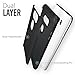 TUDIA DualShield Designed for LG V35 ThinQ Case, [Merge] Heavy Duty Dual Layer Slim Hard Case for LG V35 ThinQ (Matte Black)