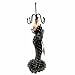 AISHN Jewelry Stand holder Vintage Lady Style Decorative Dress Tulle Flower Jewelry organizer For Ring Earring Necklace Bracelet-Black