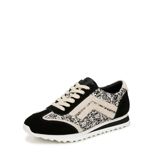 Franco Sarto Womens Matera Lace Up Fashion Sneaker Black Multi 5.5 M