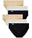 Balanced Tech Women's Seamless Bikini Panties 6-Pack - Black/Nude/Gray - Medium