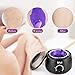 Wax Warmer, BFULL Hair Removal Wax Kit with 3 Pack Hard Wax Beans, 20 Wax Applicators, 10 Clean Collars, 3 Wax Melting Bowls for Easy & Quick Home Waxing for Women/Men