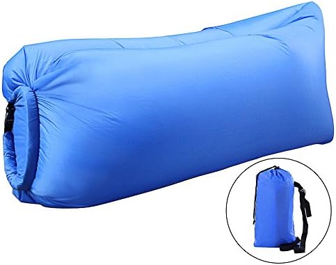 JUMPHIGH Inflatable Lounger Air Sofa Hangout Couch Lounger Bag Air Chair, Waterproof Nylon Lazy Bed Mattress