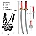 JOYIN Ninja Sword Ninja Weapon Toy Set for Kids Costume Party Play