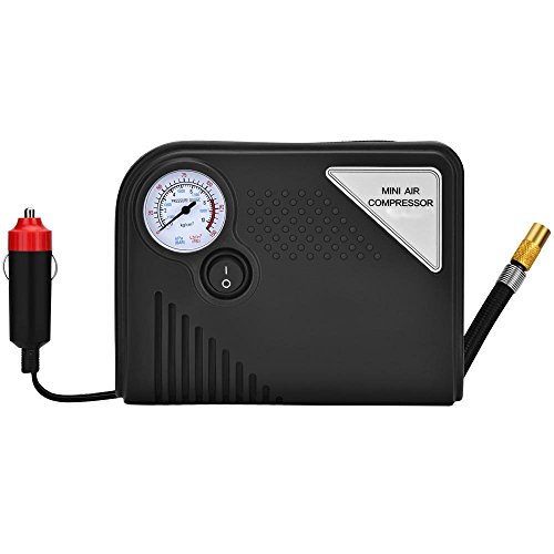 Pulusi Auto 12V DC Portable Electric Air Tire Compressor 150 PSI Vehicle Gauge Inflator Pump
