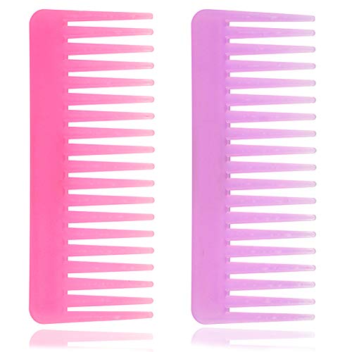 Wide Tooth Comb for Curly Hair Wet Dry Hair, No Handle Detangler Comb