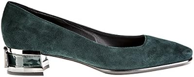 Baldinini 6413 Italian Designer Shoe 1,5" High Heel Suede Green Formal