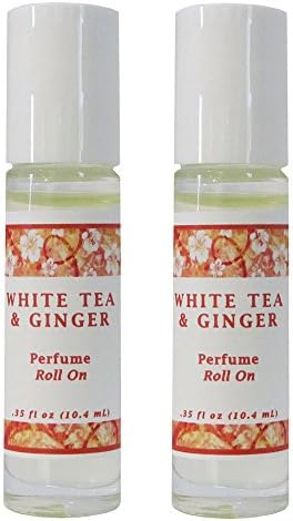 White Tea & Ginger Perfume Oil - Set of 2