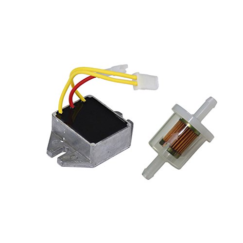 Ketofa 394890 Voltage Regulator for Briggs Stratton 797375 691185 394890 845907 Replacement with 493629 Fuel Filter