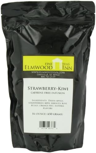 Elmwood Inn Fine Teas Strawberry Kiwi Caffeinfree Fruit Infusion 16Ounce Pouches