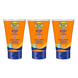 Banana Boat Sport Ultra, Reef Friendly, Broad Spectrum Sunscreen Lotion, SPF 50, TSA Approved Travel Size, 2 Fl Oz, Pack of 3