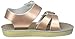 Saltwater by Hoy Girl's Sun-San Sea Wee-K Flat Sandal, Rose Gold, 4 M US Toddler