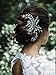 Yean Bride Rhinestones Wedding Hair Comb Crystal Bridal Hair Piece Hair Accessories for Women and Girls (Silver)