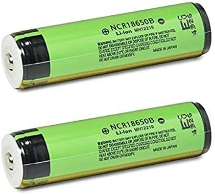 UPTOU 2PCS NCR18650B 3.7V 3400mAh Rechargeable Battery with Button Top Proteced