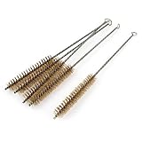 uxcell 31cm Length 20mm Diameter Brass Wire Tube Cleaning Brush 5 Pcs