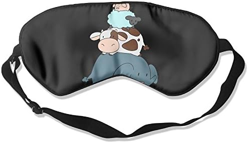 Animal Stack Adjustable Blindfold Sleeping Mask Soft Silk Eye Cover