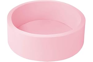 ENMOGO Foam Ball Pit for Toddlers Kids Soft Ball Pool Ideal Gift Play Toy for Children Kiddie Pools - Light Pink