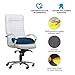 Japanese Seat Cushion – Advanced Comfort Memory Foam, Washable, Non Slip Cushion Orthopedic Design to Relieve Back Sciatica Coccyx, and Tailbone Pain (Blue)