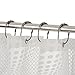 Amazer Shower Curtain Rings, Bronze Shower Curtain Hooks Rust Proof Metal Shower Rings for Curtain Shower Rod Bathroom, Set of 12