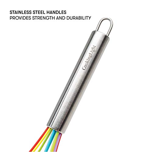 Cooking Light 2 Piece Silicone Whisk Set, One Size, Multicolor - Thumbnail 3