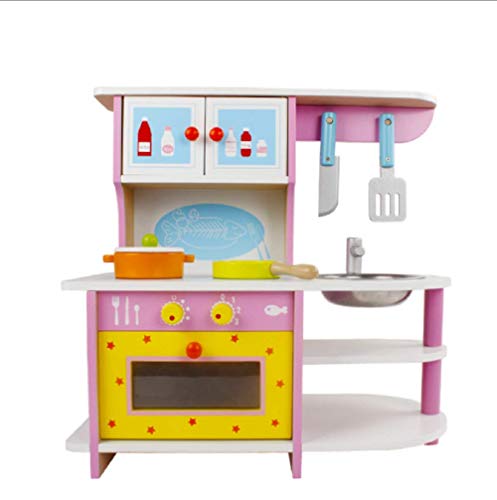 COSMOLINO Küchenzeile-Modern, Küchenspielzeug, Spielküche aus Holz, Spielzeugsets – Bild 3