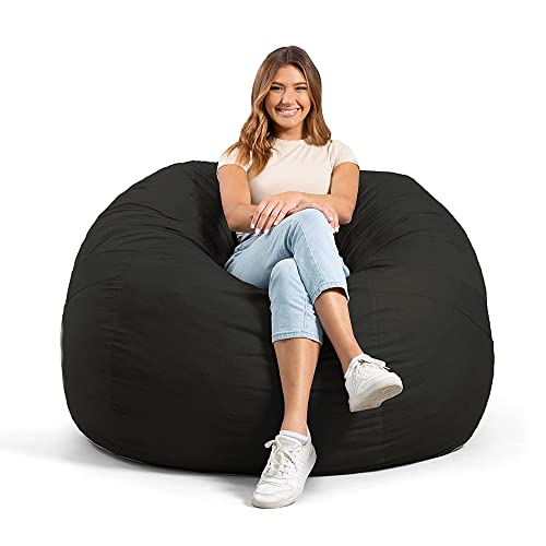 Big Joe Fuf Large Foam Filled Bean Bag Chair with Removable Cover