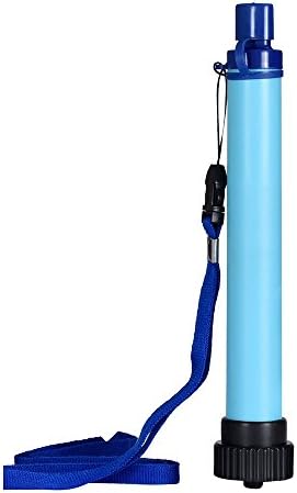 Water Straw,Filterpen Portable Outdoor Water Filter Purifier (Blue)
