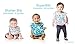 Bumkins Bibs for Girl or Boy, SuperBib Baby and Toddler for 6-24 Months, Essential Must Have for Eating, Feeding, Baby Led Weaning Supplies, Mess Saving Catch Food, Fabric 3-pk Wild and Free