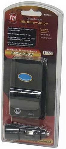 Sony Cybershot DSC-F707, DSC-F717, DSC-F828 - Replacement Battery Charger (Incl. Car and European Plug Adapters)