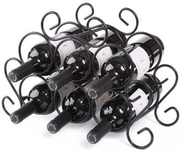Darby Home Co Siebert 7 Bottle Wine Rack, Black
