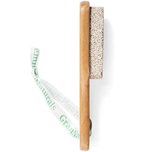 GranNaturals Pumice Stone Brush for Feet with Handle