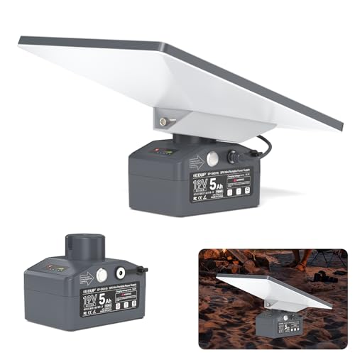 Paquete de batería mini Starlink con cargador, banco de energía portátil resistente al agua y soporte para montar en plato mini Starlink, suministro de energía para acampar al aire libre 19V/ 5Ah
