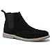 Alpine Swiss Mens Chelsea Boots Genuine Suede Dress Ankle Boots Wingtip Shoes Black 10 M US