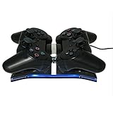 PS3 charge station, Bigaint Dual Charging Back Stand Docking Station with LED light Indicator Compatible with Sony PlayStation PS3 / PS 3 Slim Controller.