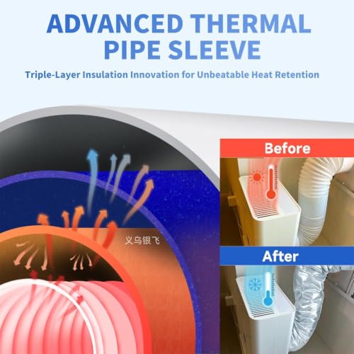 Portable Air Conditioner Hose Insulation Sleeve | Portable Air Conditioner Hose Insulation Cover | Parts And Accessories For Home Office Caravan Garage Window Wall