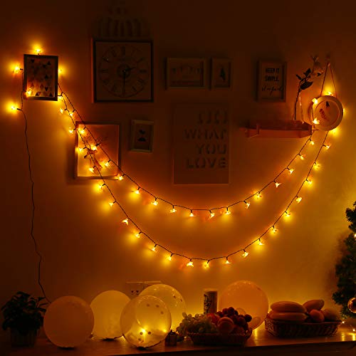 INLIFE LED String Lights with Remote Control, LED Waterproof Decorative Lights Dimmable, Copper Wire Lights for DIY Bedroom, Patio, Garden, Wedding, Parties (2 Sets)
