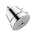hansgrohe Club 4-inch Showerhead Easy Install Classic 3-Spray Full, Pulsating Massage, Intense Turbo Easy Clean with QuickClean in Chrome, 04500000