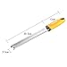 Cheese Grater & Zester, Stainless Steel Blade + Protective Cover - Cheese, Lemon, Chocolate & Vegetables Grater, Simi-Soft,Ergonomically Designed Handle for Comfort (yellow)