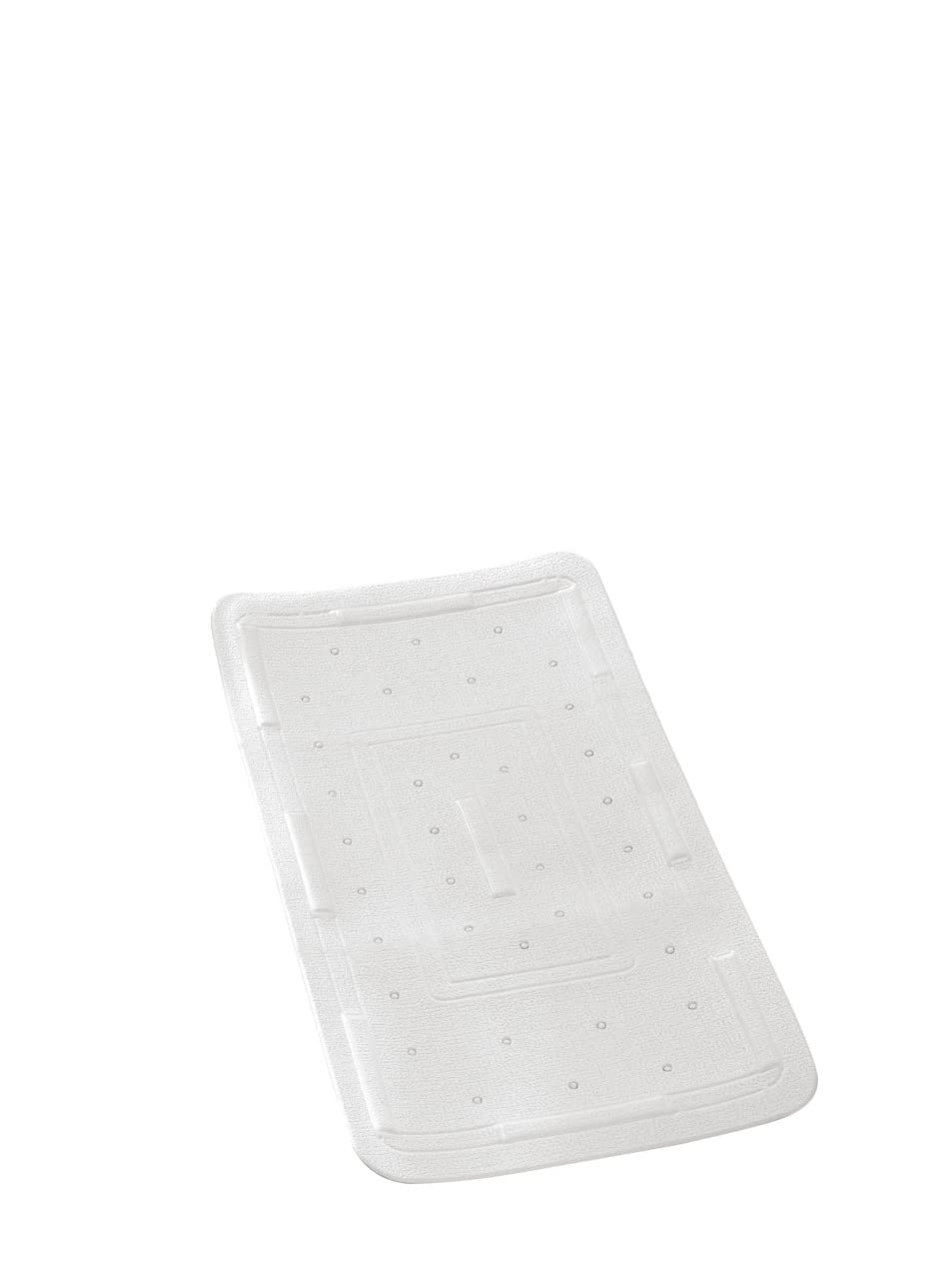 Wenko 3010401100 Bathtub mat Florida White Nonslip, Suction Pads, Plastic, White