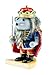 Clever Creations Mouse King 7 Inch Traditional Wooden Nutcracker, Festive Christmas Décor for Shelves and Tables