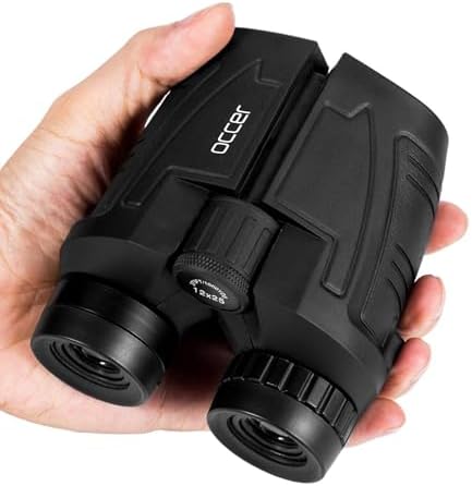 occer 12x25 Compact Binoculars with Clear Low Light Vision, Large