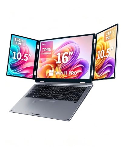 KOOFORWAY Triple Screen Laptop